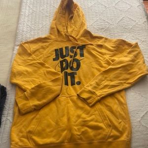 Yellow Nike hoodie